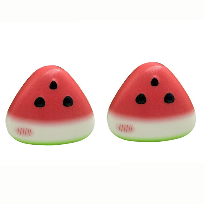 Squishy Watermelon Squeeze Toy Lovely Fruit Pinch Fidget Toys Soft Fast Rebound Decompression Doll Anti-stress Gift Cute Things