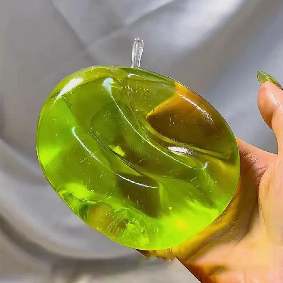 Green Apple Blue Maltose Squishy Toys Anti Stress Sensory Fidgets Toy Soft Simulated Transparent Slow-rebound Decompression Toy