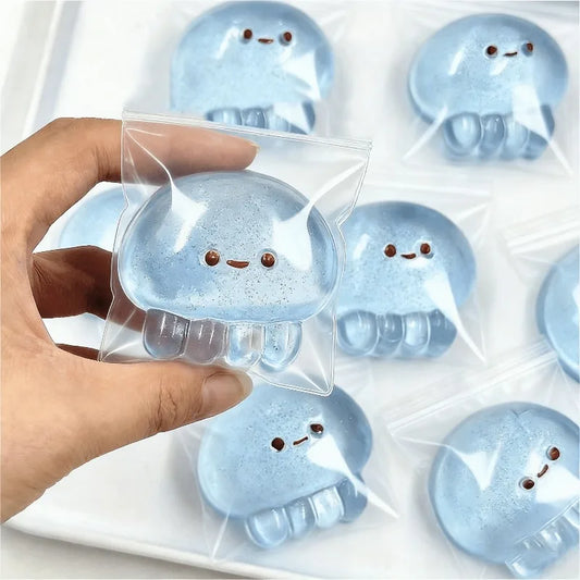 Taba Squishy Jellyfish Fidget Toy, Anxiety Stress Relief, Desk Decor for Adults & Kids, Easter Classroom Gift