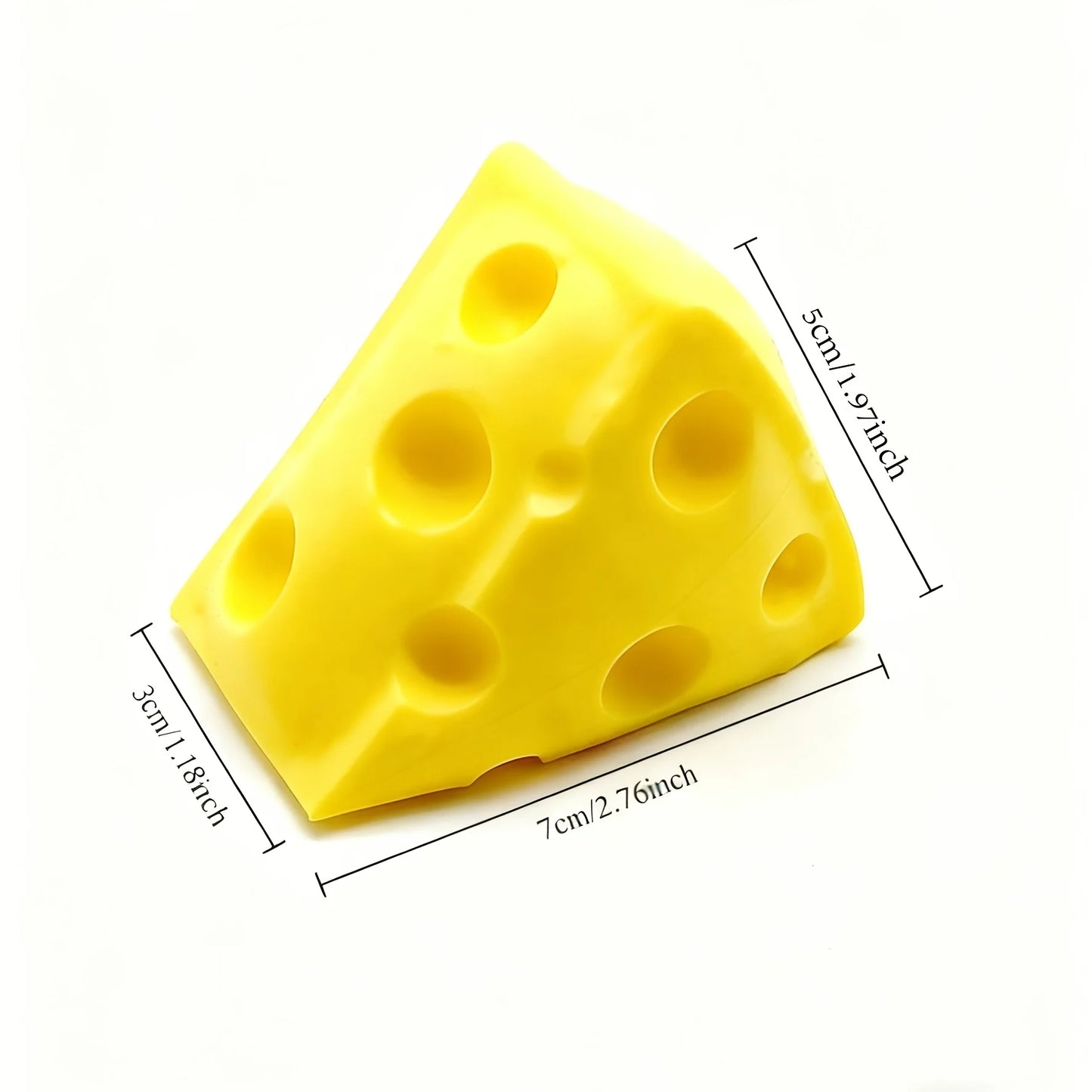 New Cute Cheese Squishy Toy, Novel Cheese Squeeze Toy, Perfect for Christmas and Party Favors