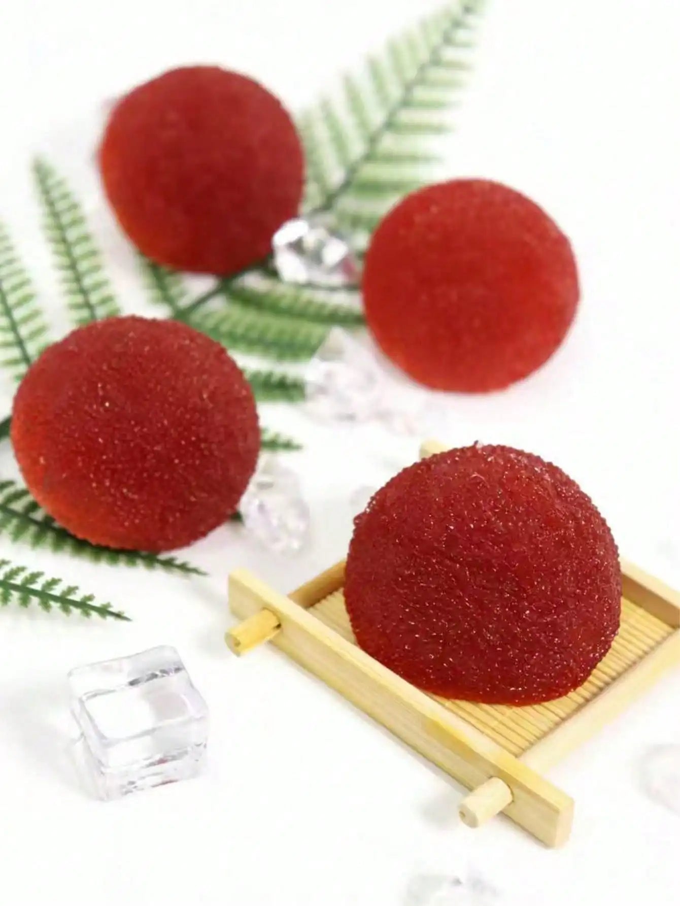 1PC Lychee Shape Squishy Toy, Soft Stress Relief Squeeze Toy for Office Desk Home Decor, Fidget Anxiety Relief