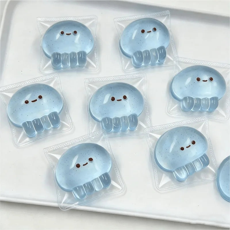 Taba Squishy Jellyfish Fidget Toy, Anxiety Stress Relief, Desk Decor for Adults & Kids, Easter Classroom Gift