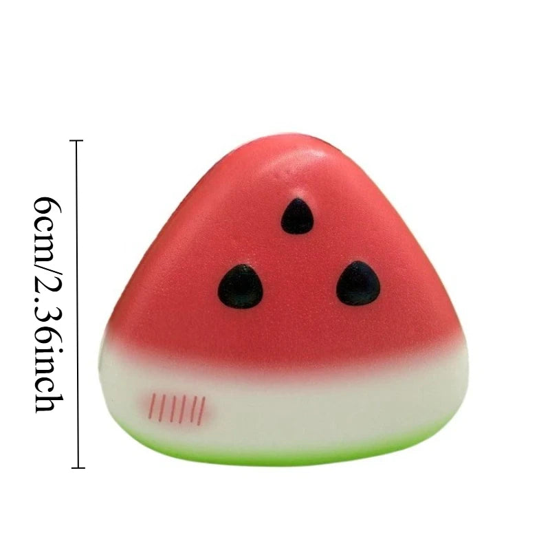 Squishy Watermelon Squeeze Toy Lovely Fruit Pinch Fidget Toys Soft Fast Rebound Decompression Doll Anti-stress Gift Cute Things